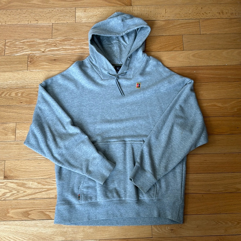 Nike MatchCourt Tennis / Golf Hoodie - Heathered Grey - Size Large - Like New